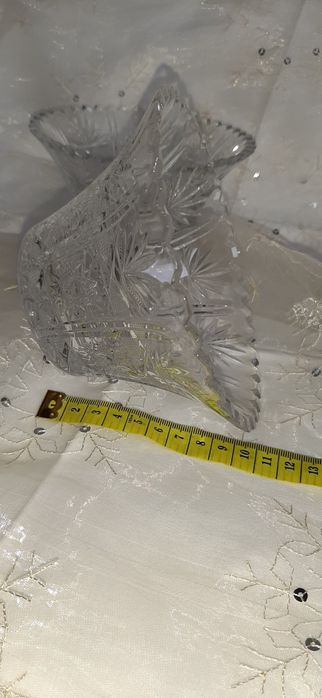 Bomboniery zestaw 2 koszyczków mis kryształ