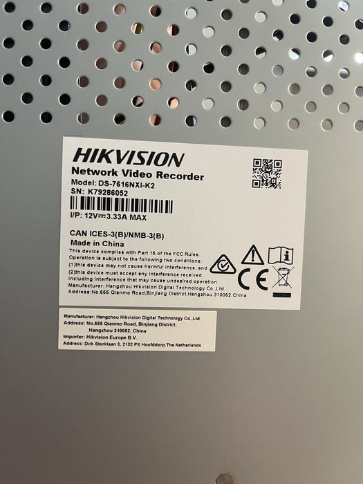 Rejestrator DS-7616NXI-K2 plus 4 kamery HWI-T221H