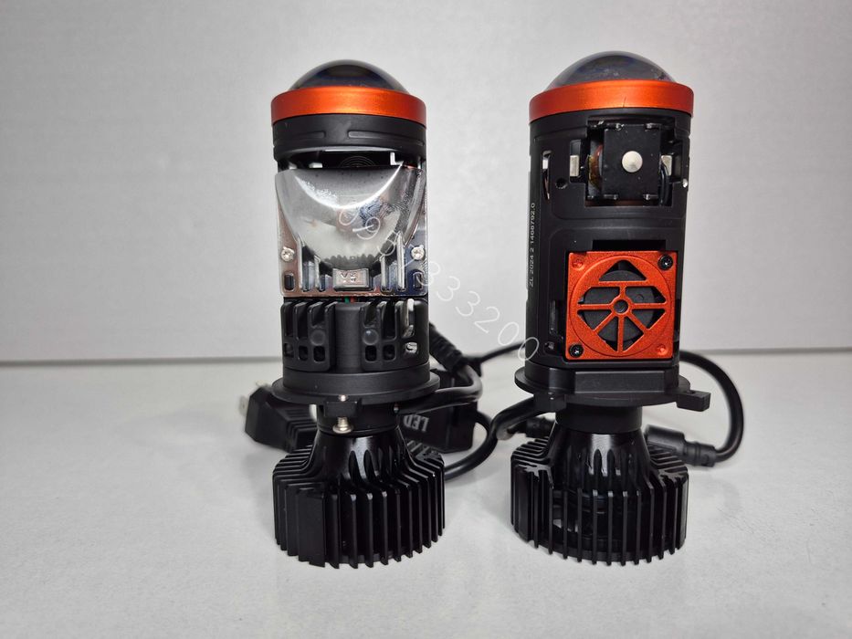 Мини линзы H4 двухчиповые Bi‑LED 100 Вт CANbus Цена за комплект 2шт