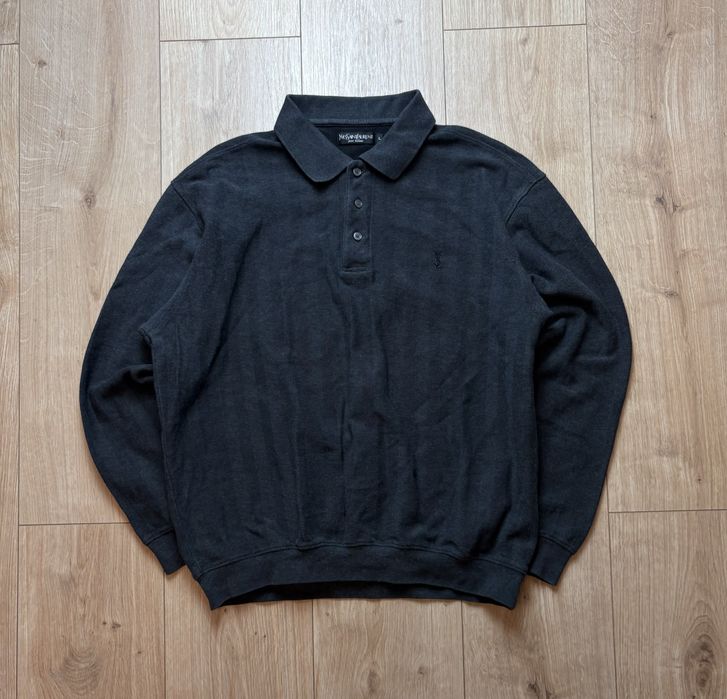 Yves Saint Laurent Marino Talla Męska M/L Bluza Crewneck Old money