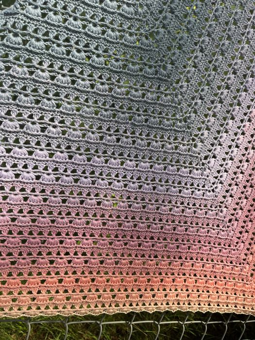 Chusta szydełkowa Bergamotka