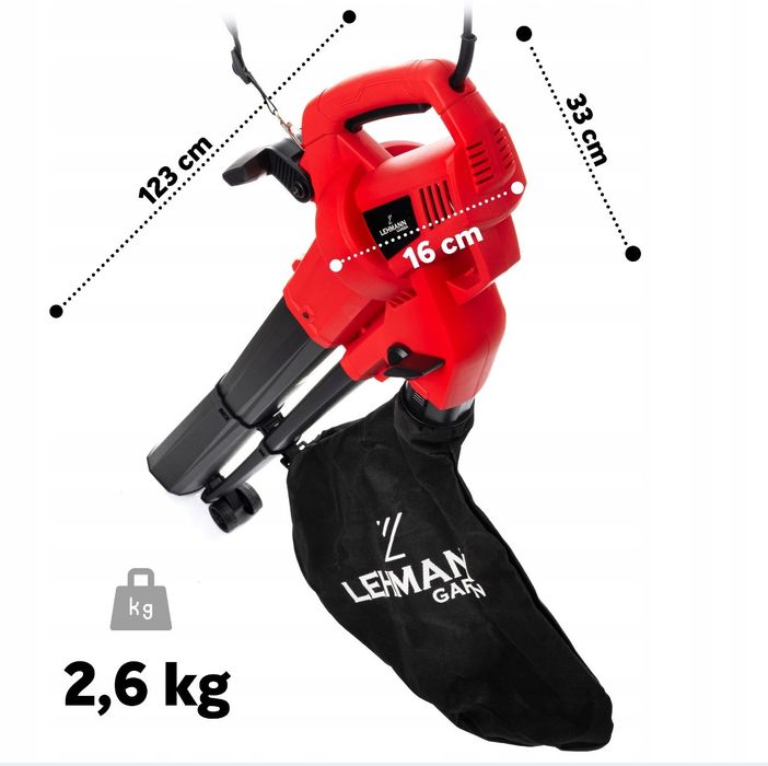 Потужний садовий пилосос + дуйка Lehmann 3500W 40 л