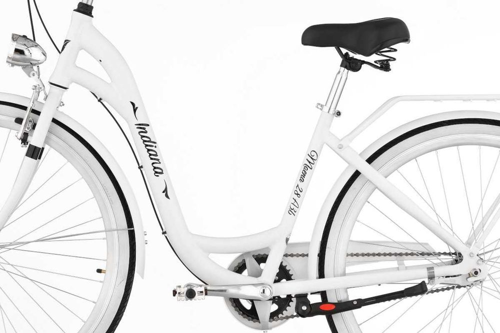 Damski Stylowy Rower miejski Moena 28 cali Biały Koszyk+lampki NOWY!