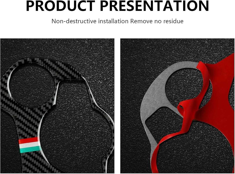 Decalque fibra de carbono Consola central