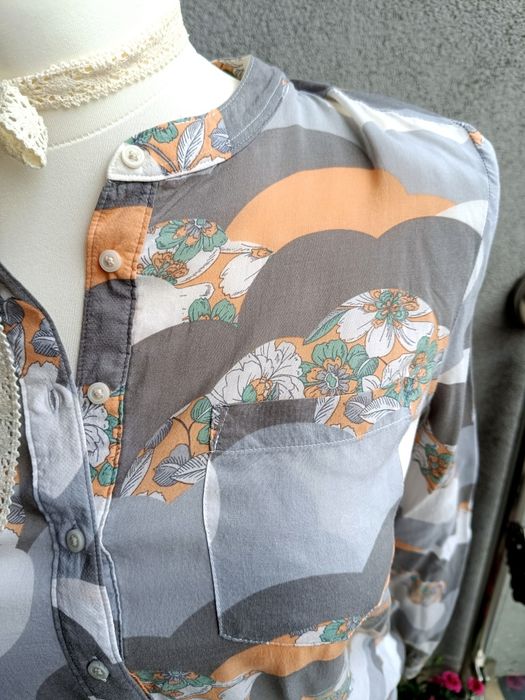 Next koszula damska L biust 53x2 flowers 100% viscose pastel color