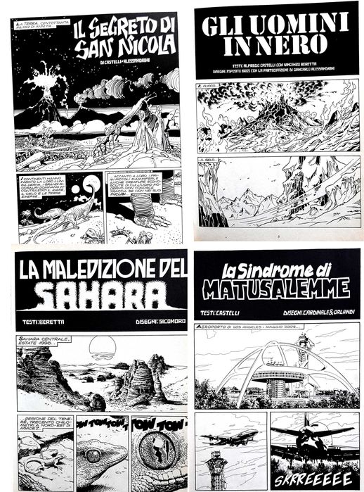 Lote de 9 álbuns do Martin Mystère Gigante, Speciale em italiano