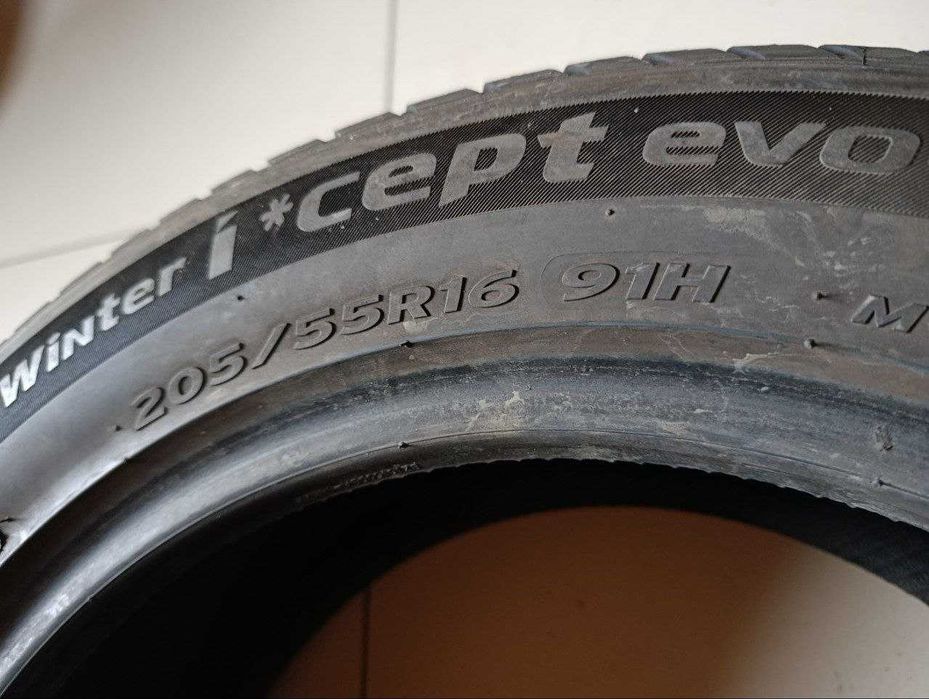 Пара шин б/у 205/55R16 91H Hankook Winter I*cept EVO 2