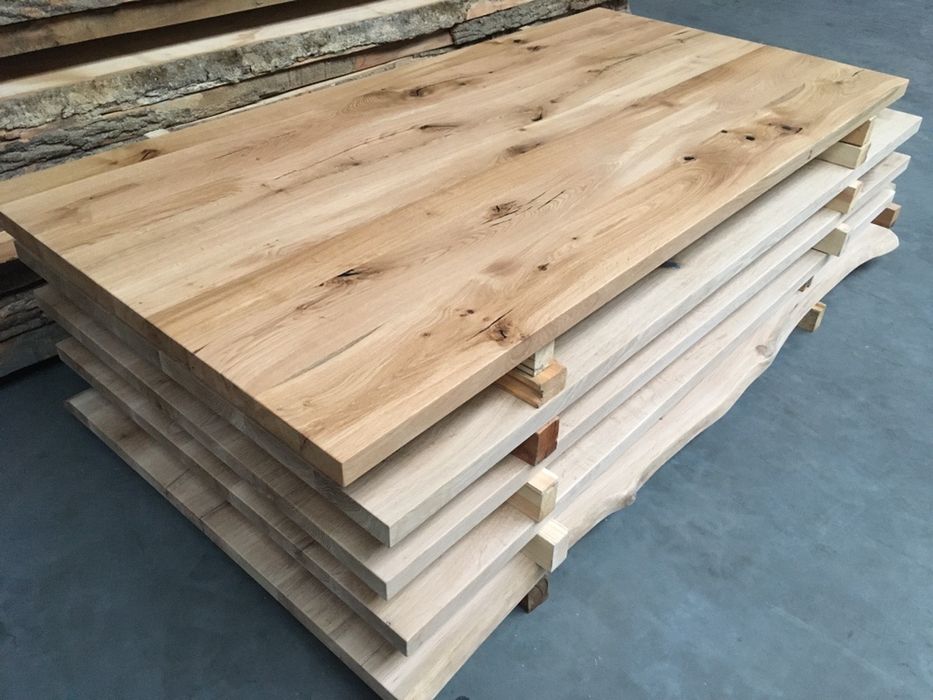 stół loft skandynawski industrialny dębowy lity