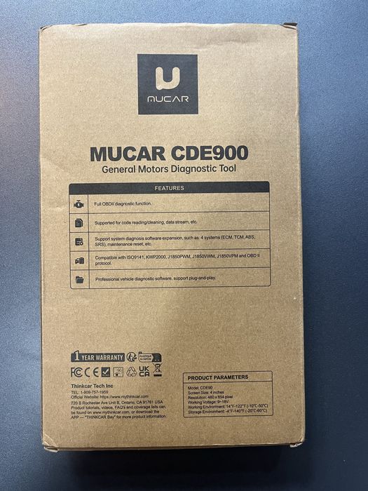 Діагностичний сканер mucar cde900
