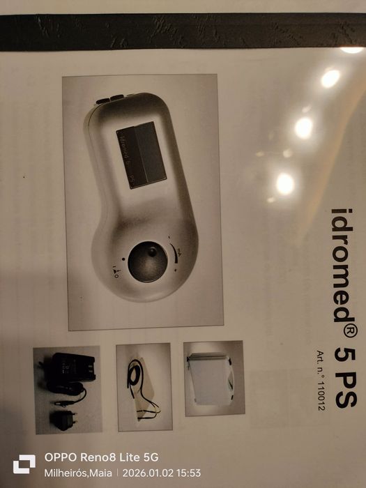 Aparelho de intoforese para transpirar de mãos e pés