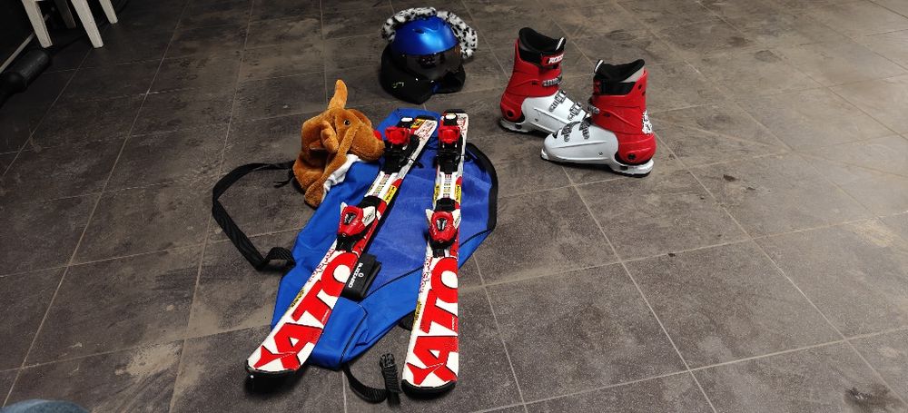 Narty Atomic+ buty regulowane Roces+ kask Uvex ! Pokrowce +