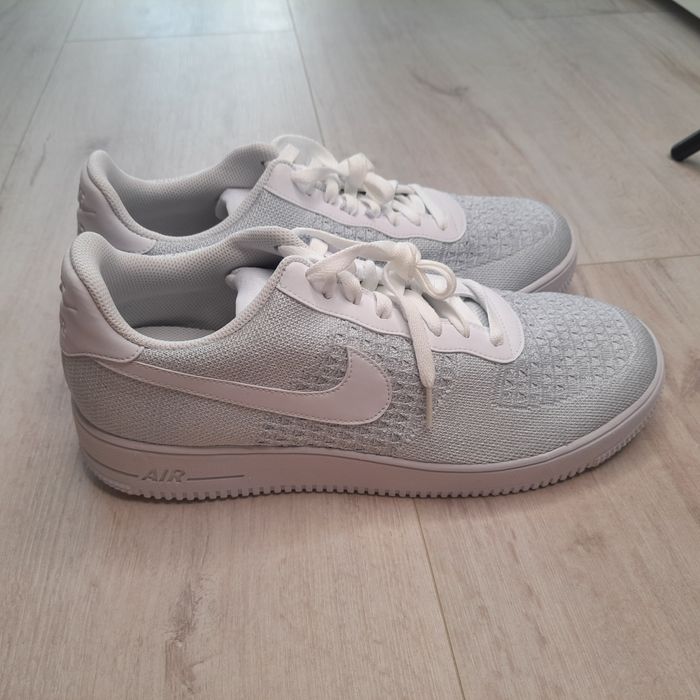 Оригінальні чоловічі кросівки NIKE AIR FORCE 1 FLYKNIT LOW 2.0 WHITE A