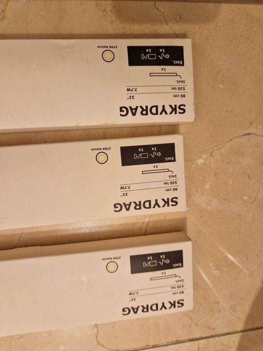 SKYDRAG IKEA, Calhas LED 80cm (x3), NOVAS