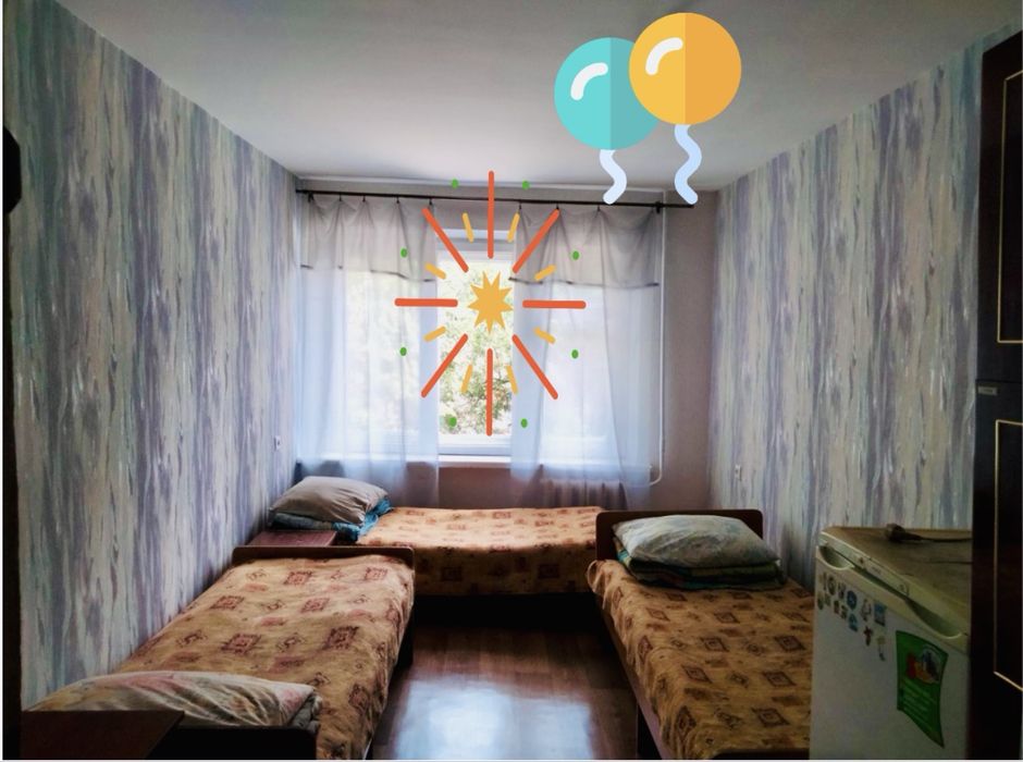 Койко место. комната. Посуточно