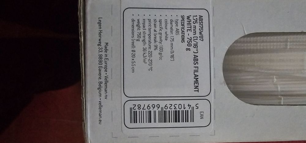 Filamento ABS branco