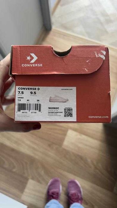 Кеди унісекс Converse chuck 70 ox 41 р молочноного кольору