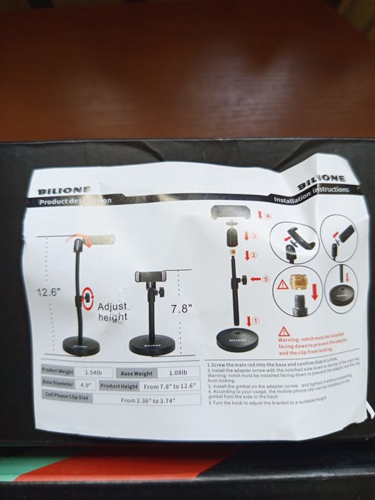 Profesjonalny statyw biurkowy