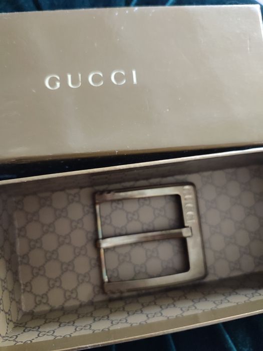 Miedziana vintage sprzączką gucci do paska