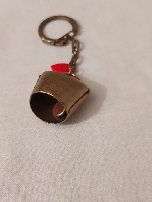 Porta Chaves Chocalho Suiço em Latão.