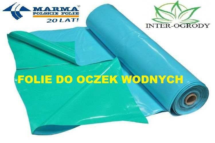 Folia do oczek wodnych,oczka wodne niebiesko/zielona 8x6m.szer.