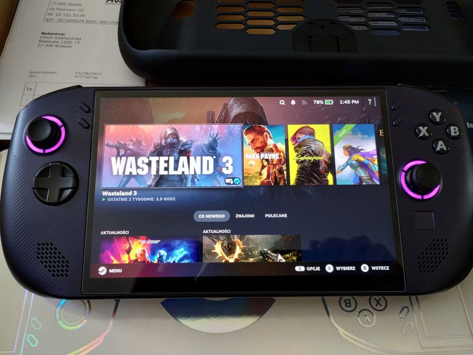 Konsola, handheld Lenovo Legion Go S, SteamOS, Z1 Extreme