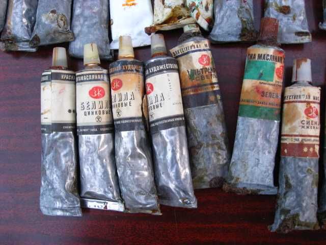 Краски масляные художественные.
