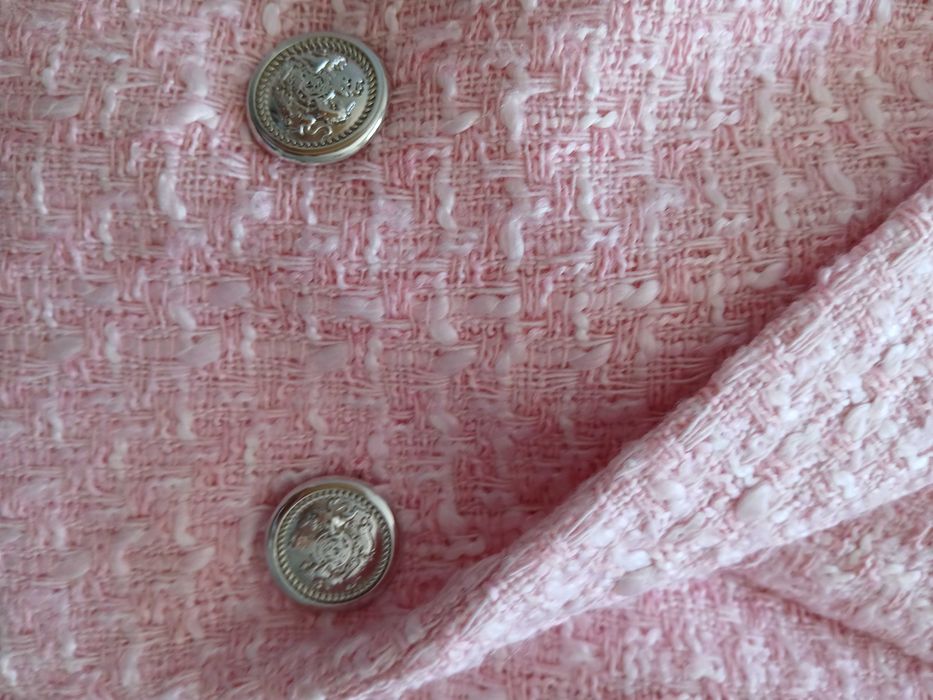 Casaco bolero rosa L da Zara NOVO