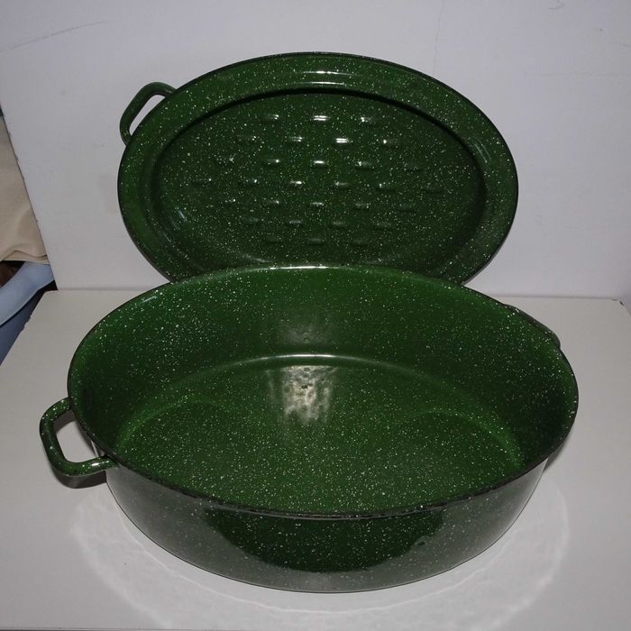 Gęsiarka brytfanna do pieczenia mięs PRL