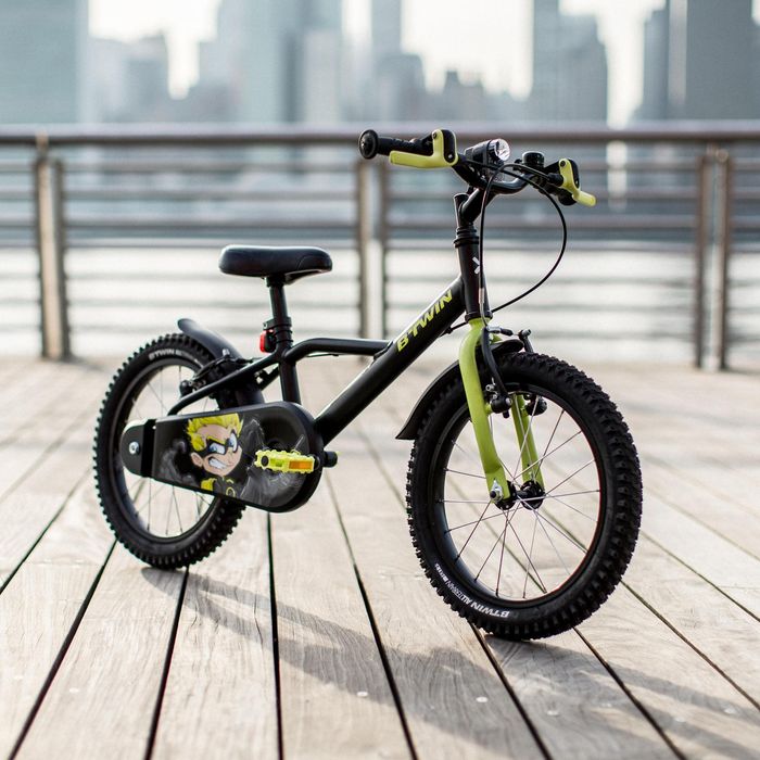 BICICLETA DE CRIANÇA 4-6 ANOS 500 DARK HERO 16 POLEGADAS