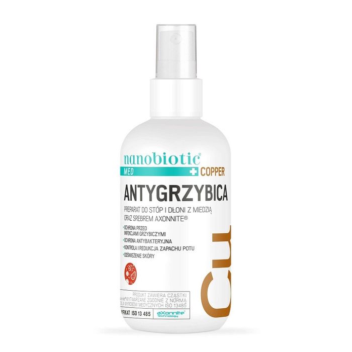 Nanobiotic Med Copper spray przeciwgrzybiczy do stóp i dłoni 75ml
