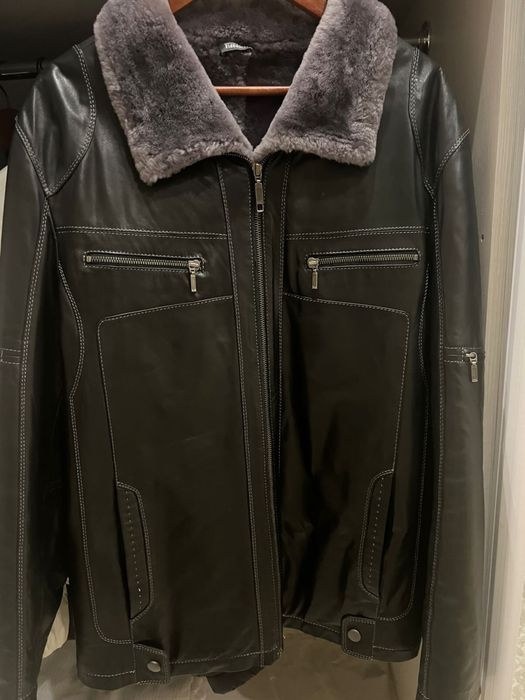 дубленка Viaeducci из натуральной кожи 50 размер