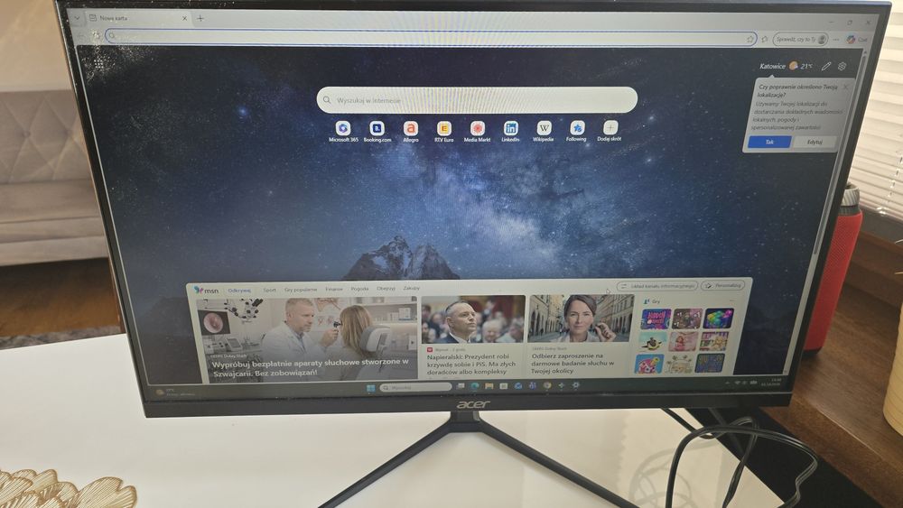 Monitor LED Acer Nitro QG240YS3BIPX 23,8 " 1920 x 1080 px VA 180Hz