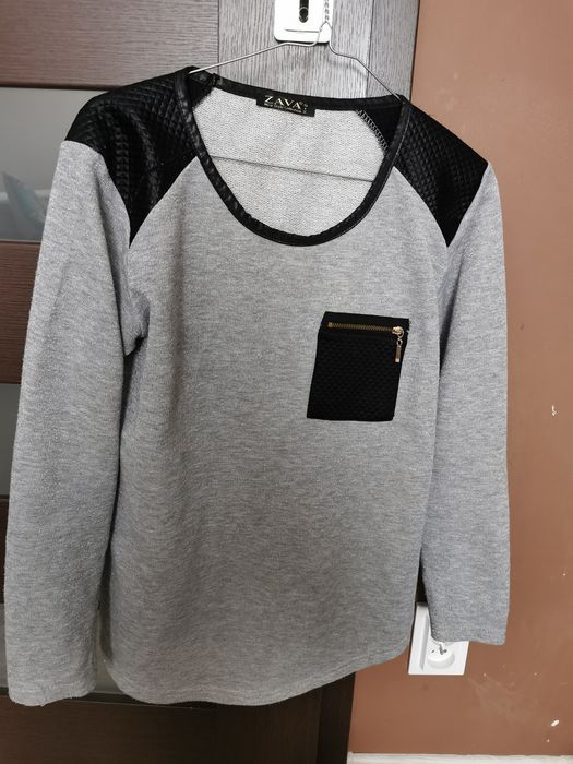 Sweter damski szary