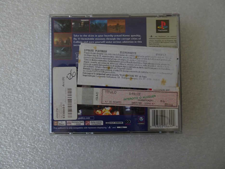 Jogo Playstation 1 - G-Police