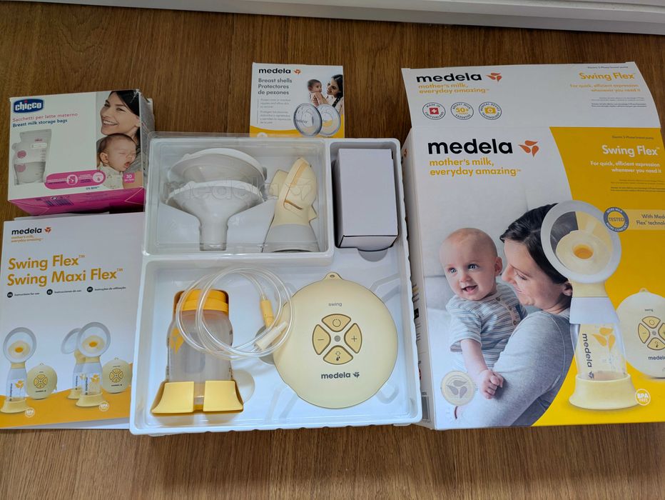 Bomba elétrica de extrair leite Medela Swing Flex (utilizada 3 vezes)
