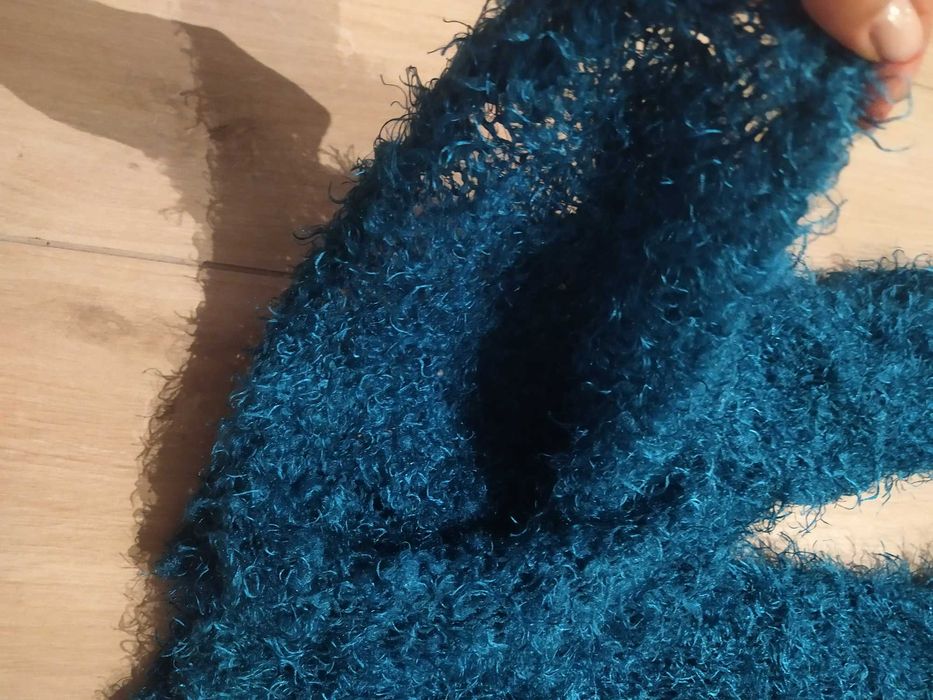 Szalik zimowy zielony