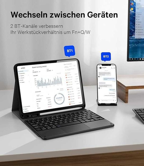 Klawiatura Earto iPad Air 6 gen. 11" 2024,  QWERTZ