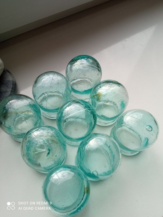 Stare bańki szklane 9 szt