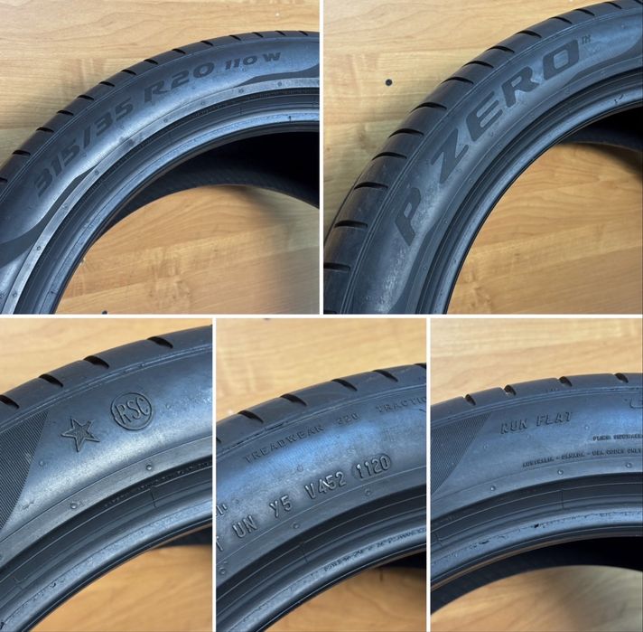 315/35/20 Pirelli Pzero Pz4 літні шини 315 35 R20 (Пара) RunFlat