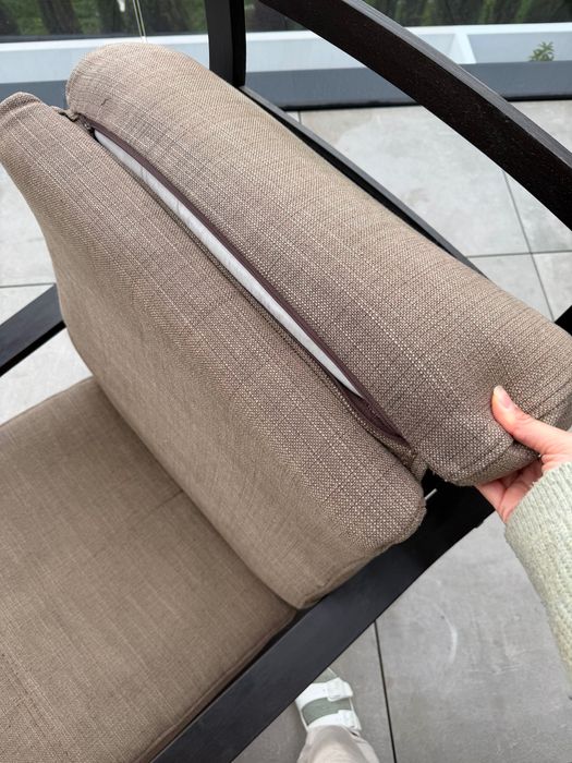 Cadeirão POÄNG IKEA Poltrona Madeira castanho escuro e capa Castanha