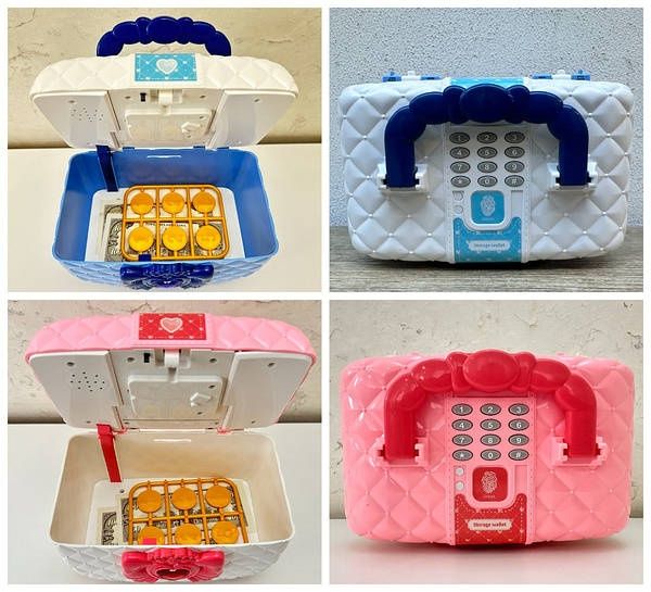 Сейф копилка с кодовым замком детская шкатулка