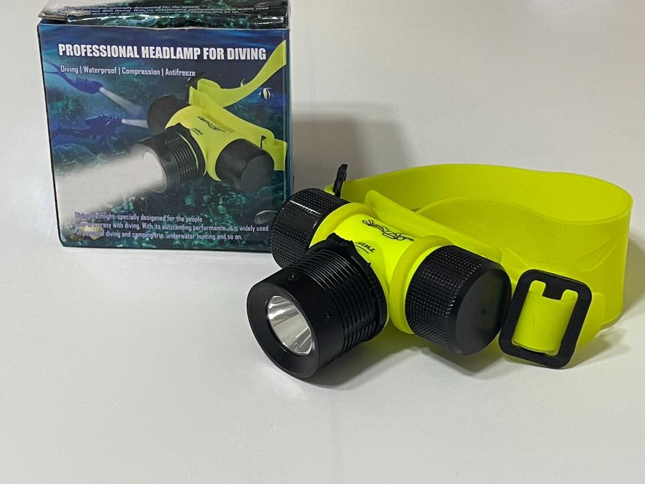 Ліхтар налобний (фонарик налобный для дайверов 200-800 люменов)