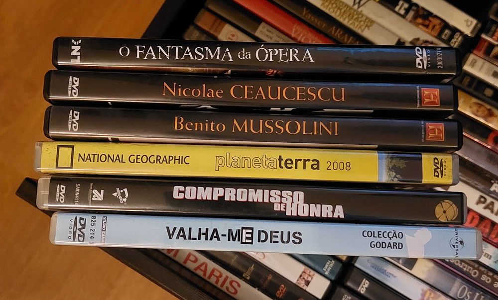DVD's Filmes, Documentários e Biografias