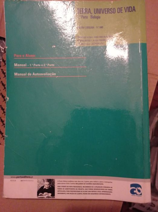 Livro Biologia 10°ano - 1ª parte (em bom estado)