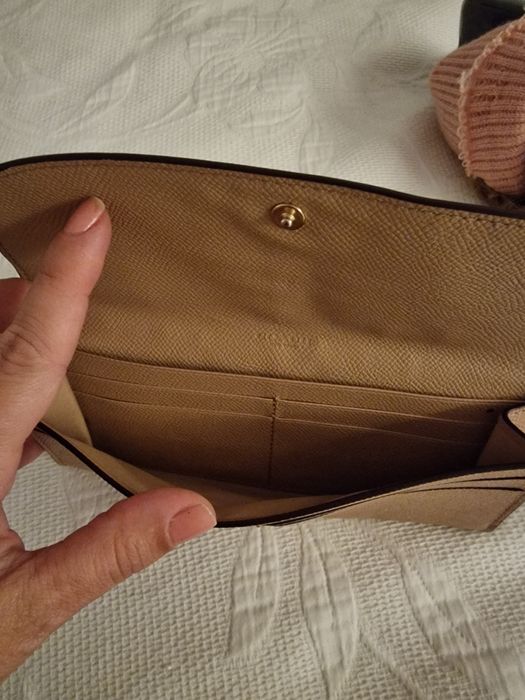 Carteira cartões bege coach