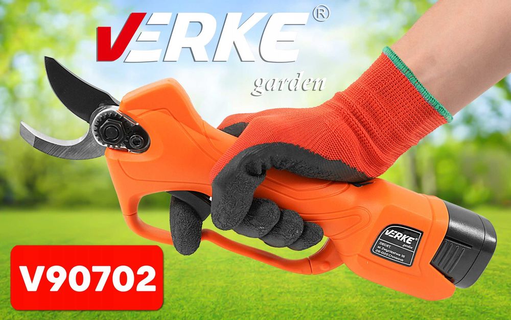 SEKATOR AKUMULATOROWY Elektryczny Nożyce Ogrodowy 2xAKU Do GałęziKrzew