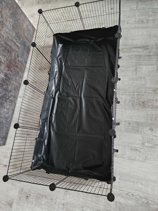 Klatka dla gryzoni chomików królików świnek z drzwiami i podłogą NOWA