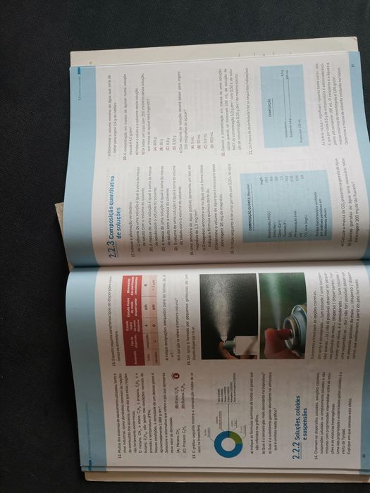 Conjunto de 2 cadernos de atividades de Física e Química 10 ano