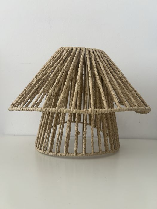 Abażur- klosz do lampy pleciony/ boho
