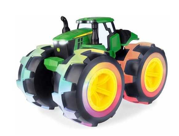 Tomy Traktor John Deere świecące opony Monster treads